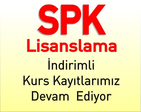 2016 Aralık Dönemi SPK Lisanslama İndirimli Kurs Kayıtlarımız Devam Ediyor
